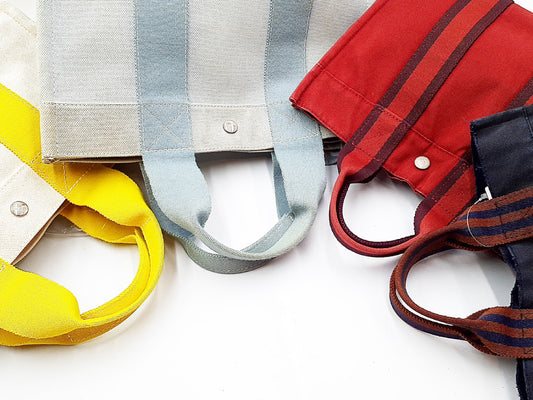 HERMES 4-piece set of Fouleaux PM Bora Bora handbags