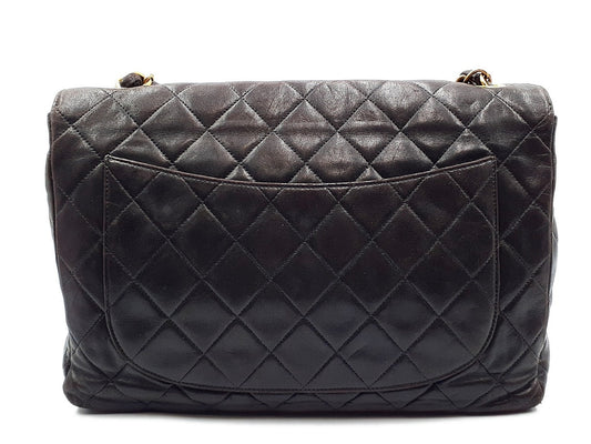 CHANEL Matelasse 30 Lambskin Gold Hardware Single Flap Shoulder Bag