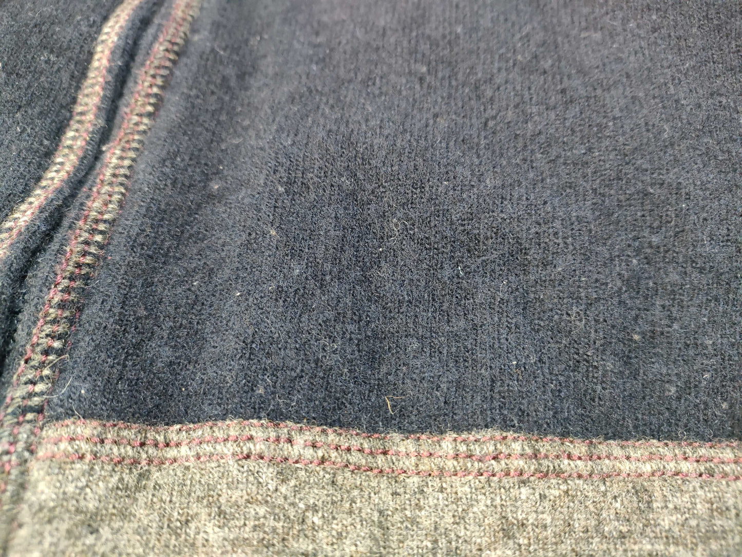 MONCLER Men's Logo Moncler Navy Zip-Up Hoodie Wool Navy Jacket