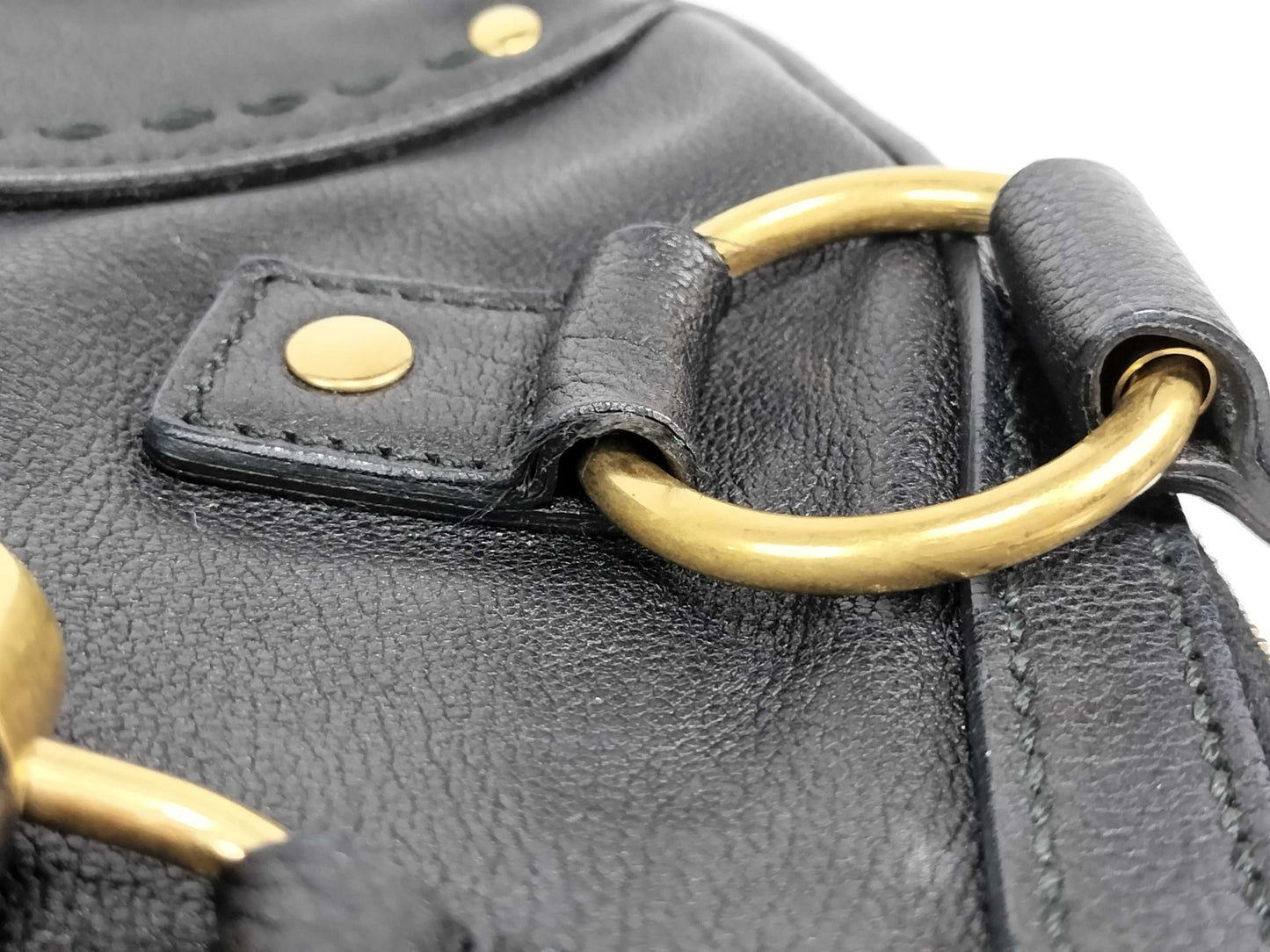 Yves Saint Laurent Muse Leather Handbag Black Shoulder Bag