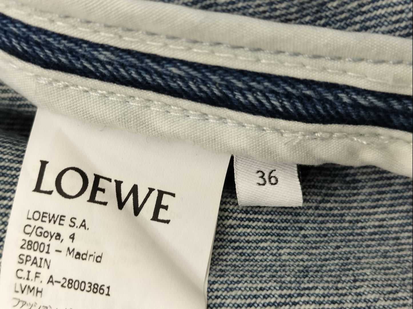LOEWE LOEWE Patchwork Denim Jacket Jacket