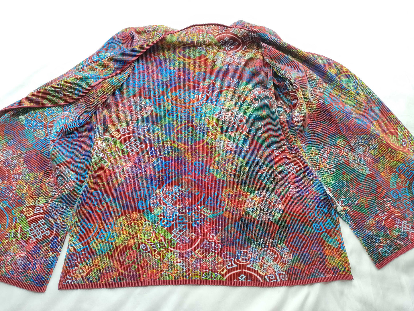 ISSEY MIYAKE FETE Pleated Cardigan Top