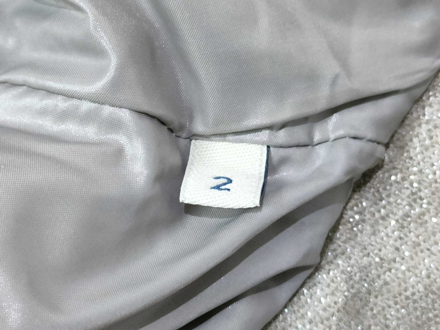 MONCLER 2020 TORCON Wool Down Jacket with Lamé Logo Plate, Beige, Size 2