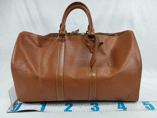 LOUIS VUITTON Epi Louis Vuitton Keepall Boston Bag