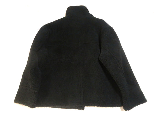 FENDI FENDI One-Point Logo Reversible Lambskin Mouton Jacket