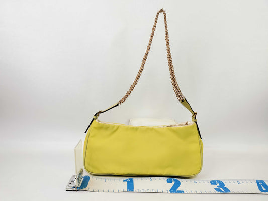 PRADA Nylon Chain Mini Shoulder Bag Demi Pouch Shoulder Bag