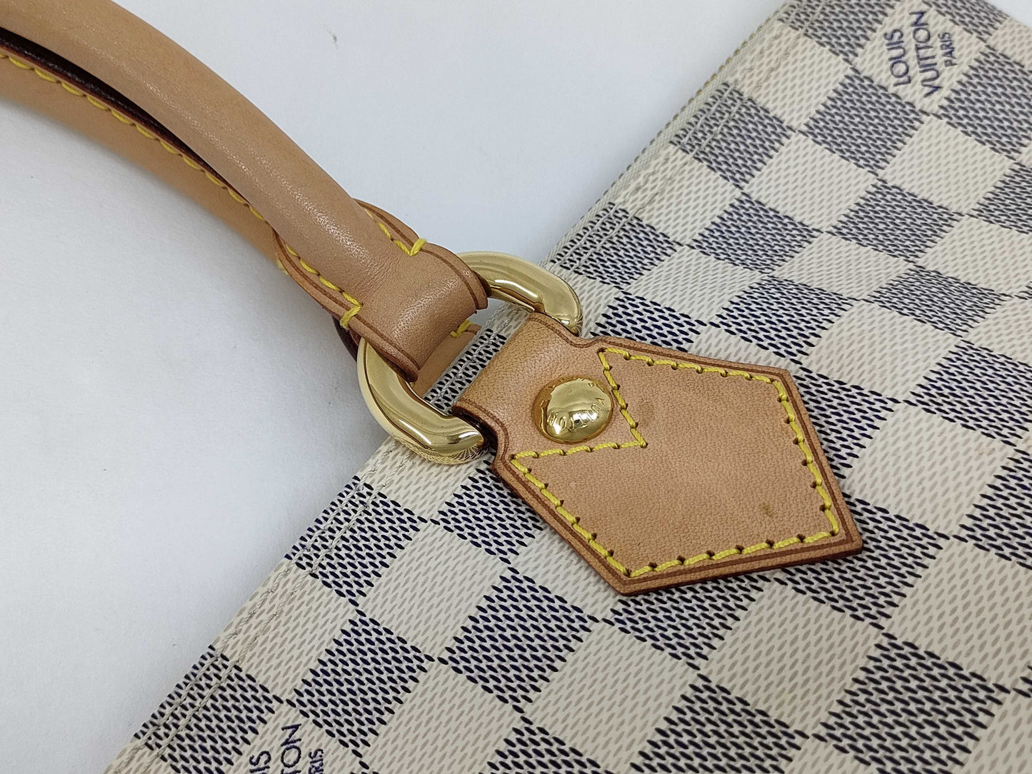 LOUIS VUITTON Damier Azur Louis Vuitton Saleya PM Damier Azur Tote Bag