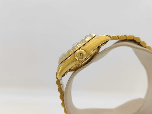 ROLEX 69178G E268599 Bluegrass 18K Gold Women's Watch