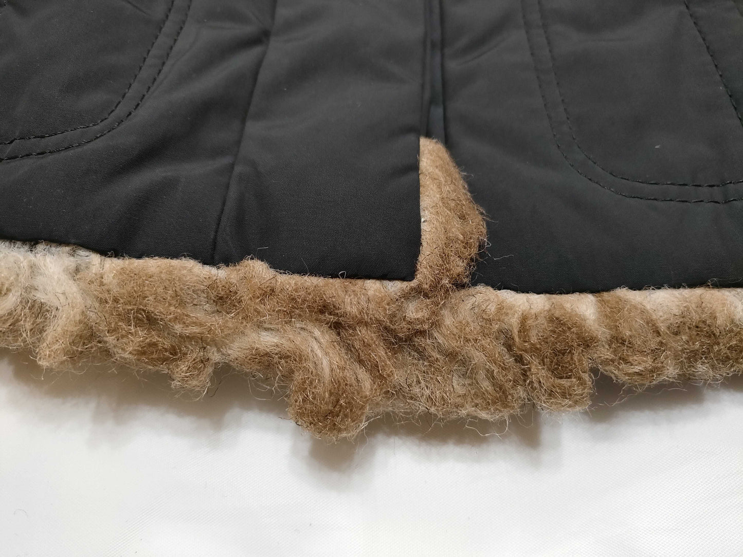 BURBERRY Blue Label Jacket, Padded with Fur Hood, Black