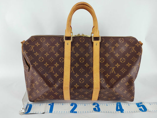 LOUIS VUITTON Monogram Louis Vuitton Monogram Keepall Bandouliere Boston Handbag Boston Bag