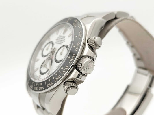 ROLEX Daytona 126500LN 22QA0574 White Dial Oyster Bracelet Men's Watch
