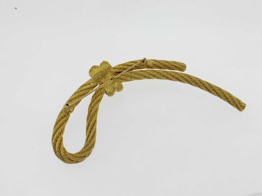 Dior rope motif brooch