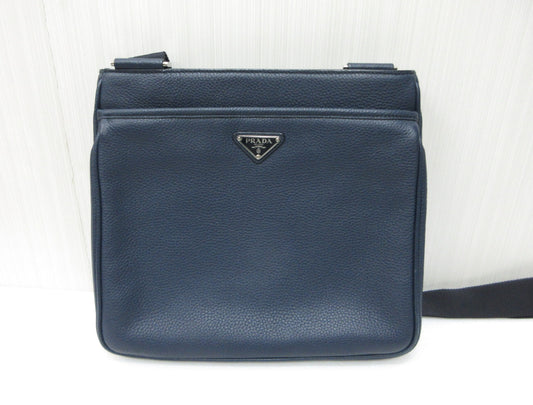 PRADA PRADA 2VH019 BANDOLIERA VITELLO CITY Shoulder Bag Messenger Pouch Calfskin Leather Shoulder Bag
