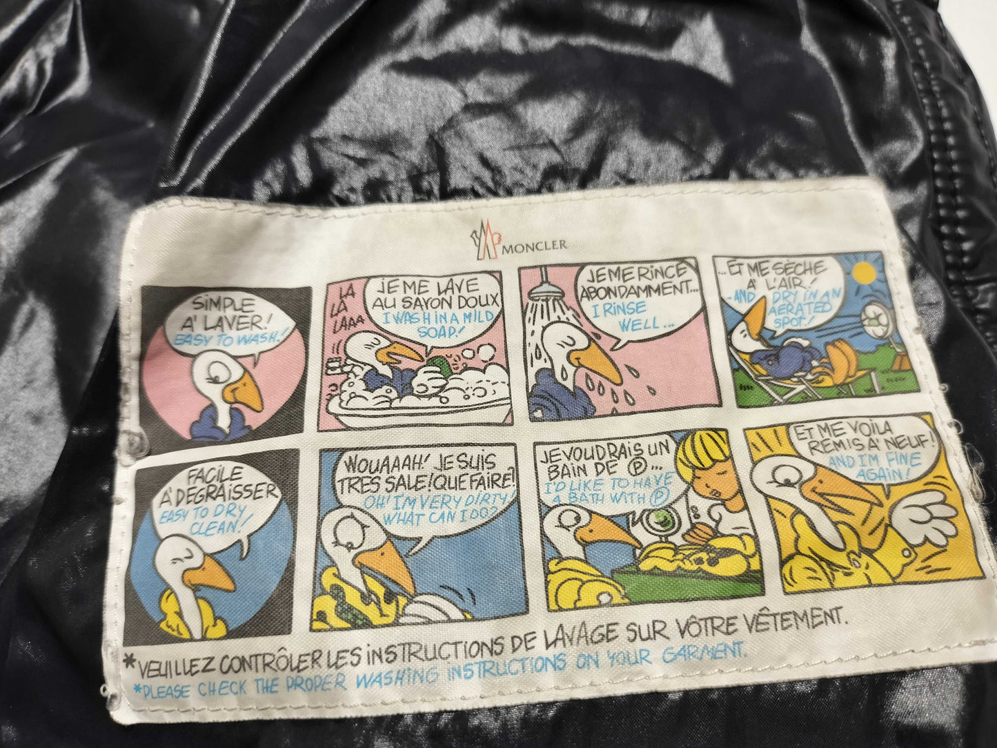 MONCLER BADY Nylon Down Jacket, Size 6A, Black