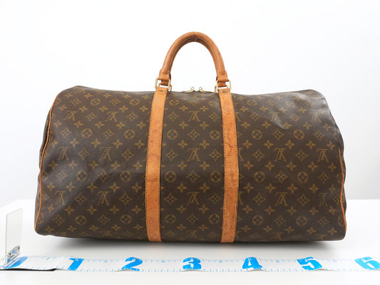 LOUIS VUITTON Monogram Keepall 55 Boston Bag
