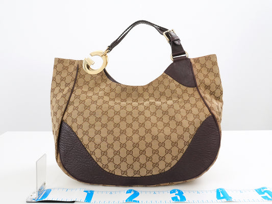 GUCCI GG Canvas GUCCI Charlotte GG Canvas Tote Bag 218782