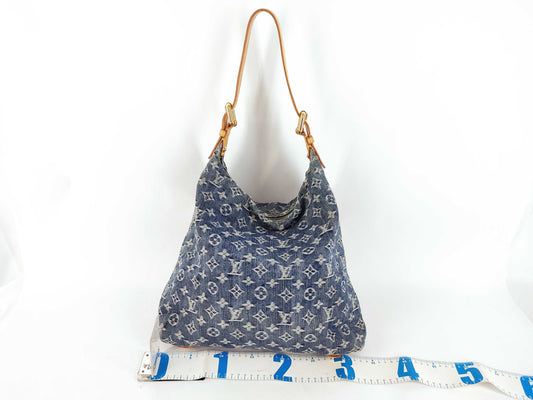 LOUIS VUITTON Monogram Baggy GM Monogram Denim Blue Shoulder Bag