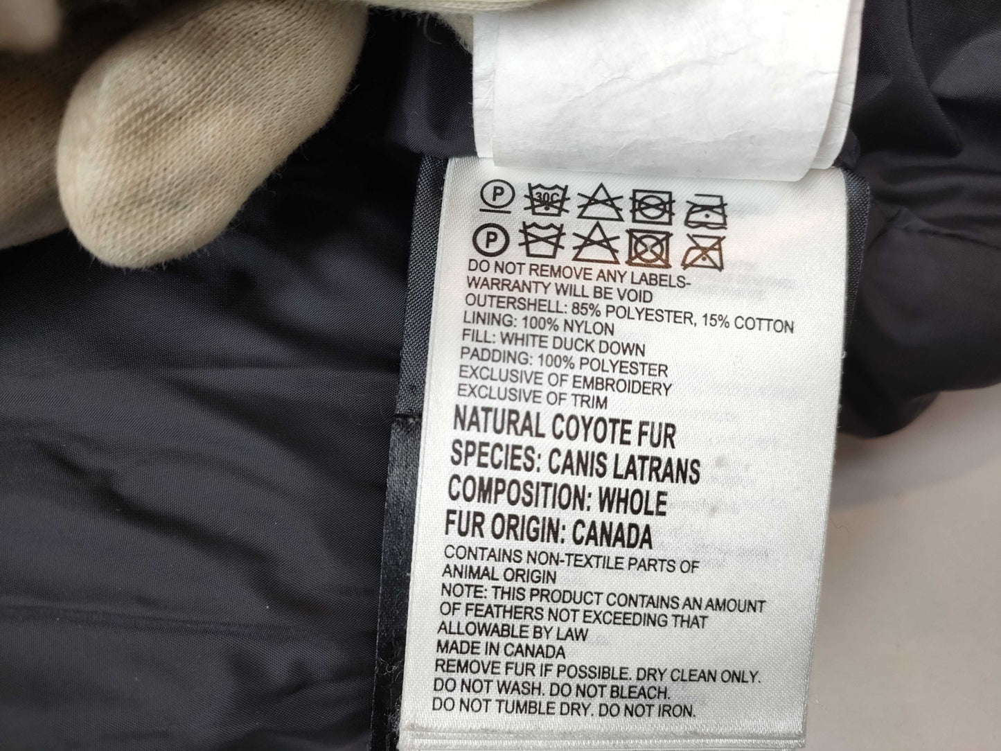 Canada Goose Fur Down Mackenzie XS Jacket