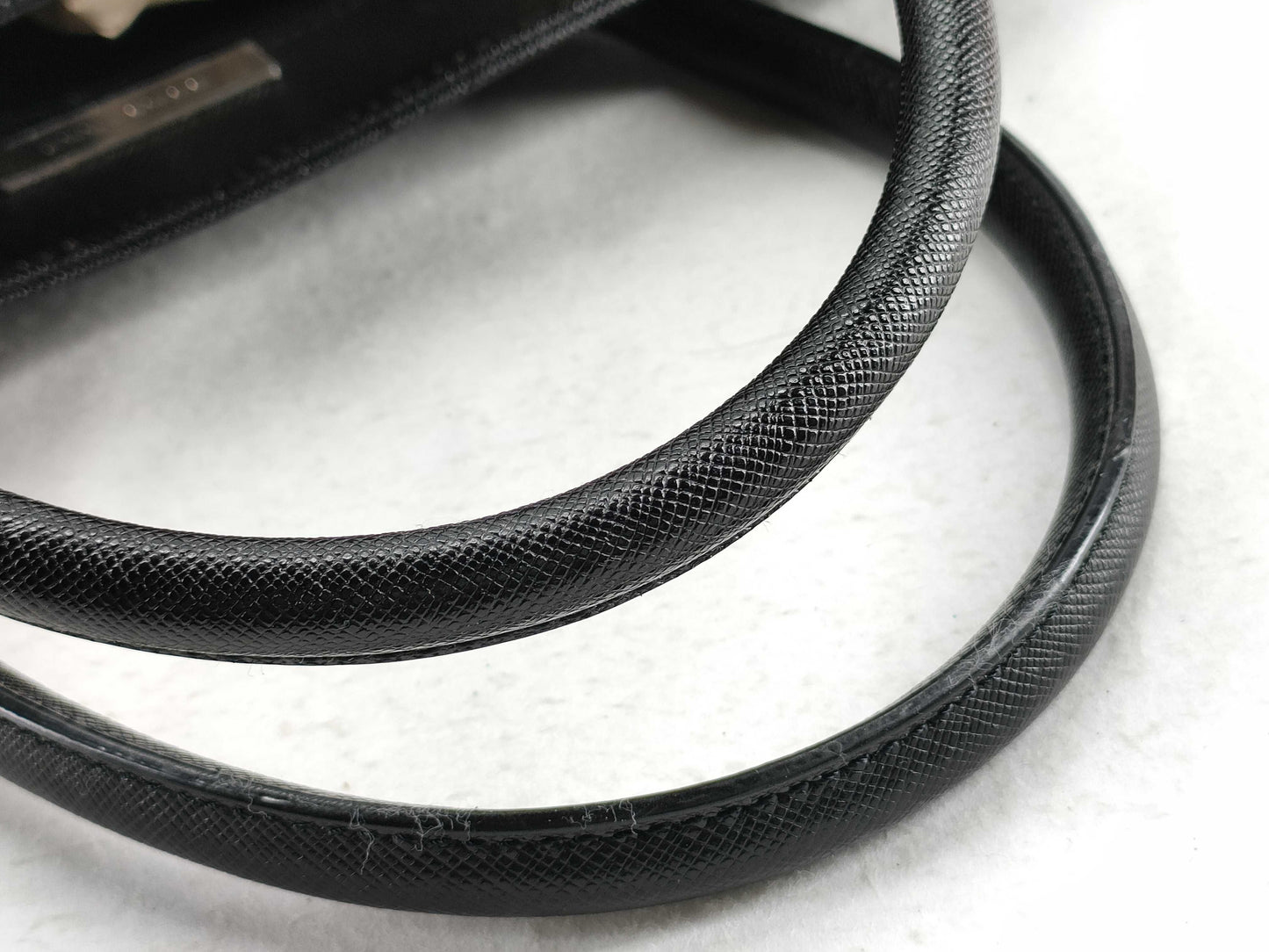 BURBERRY Check Leather Handbag Beige/Black W31cm Tote Bag