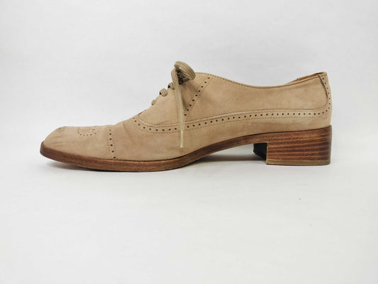 Salvatore Ferragamo Salvatore Ferragamo Suede Wingtip Shoes Leather Business Shoes