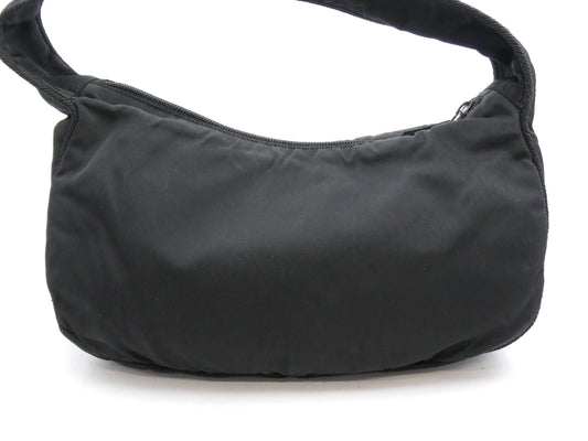 PRADA Logo Beaded Nylon Handbag