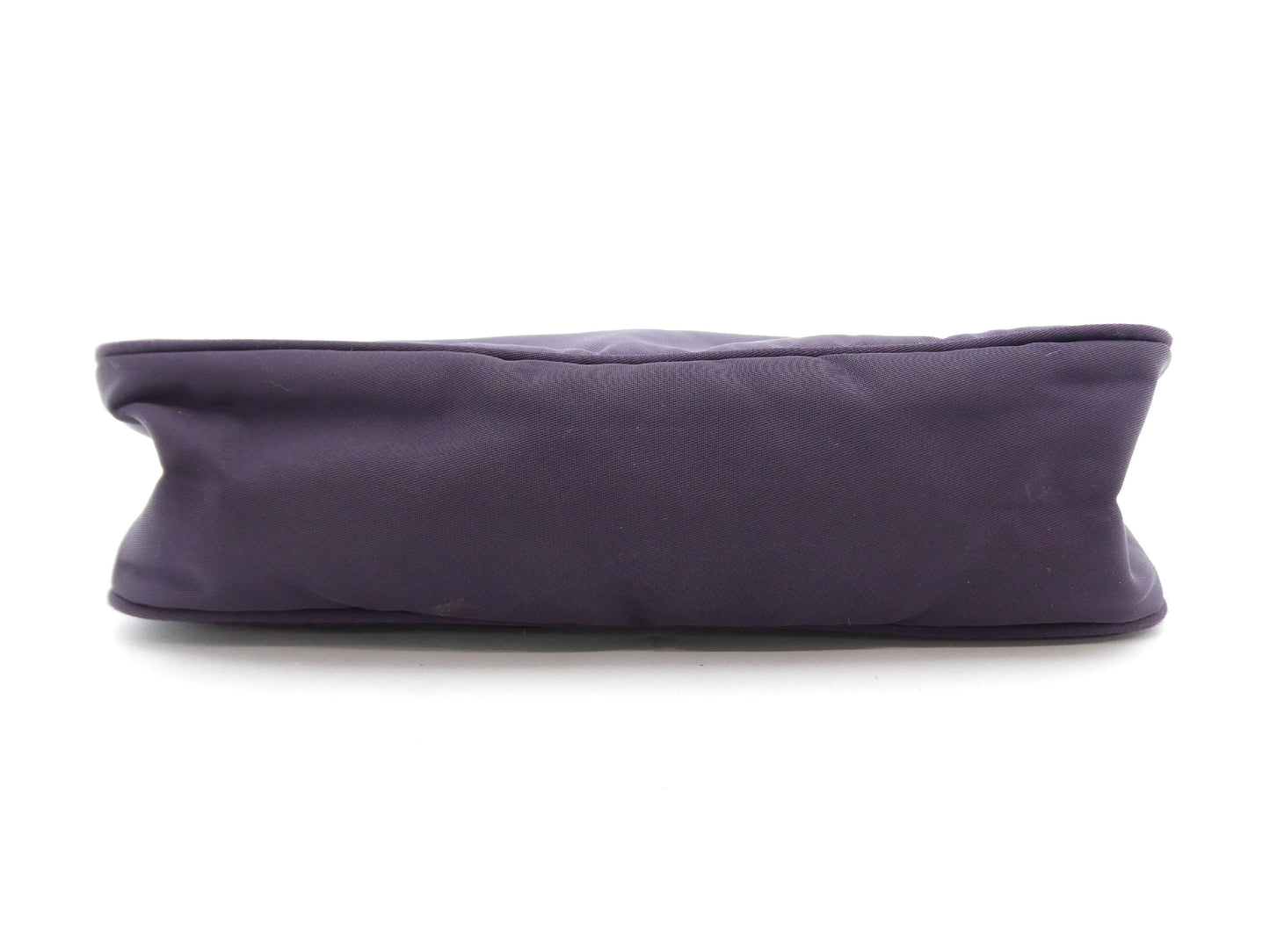 PRADA logo plate nylon handbag