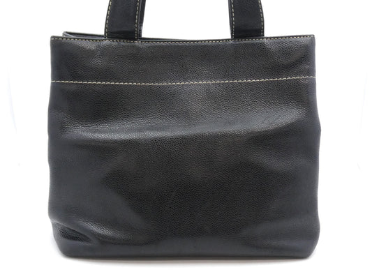 CHANEL Caviar Skin Coco Mark Turn Lock 2-Way Tote Bag