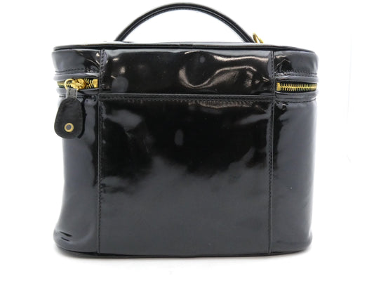 CHANEL Deka Coco Mark Enamel Vanity Bag