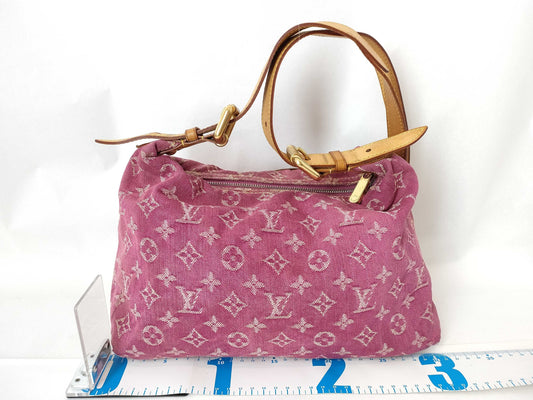 LOUIS VUITTON Monogram Denim Louis Vuitton Shoulder Bag Monogram Baggy PM M95212 Shoulder Bag