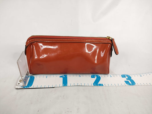 Tory Burch Patent Pouch Orange Pouch