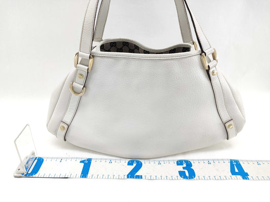 GUCCI Abbey White Tote Bag