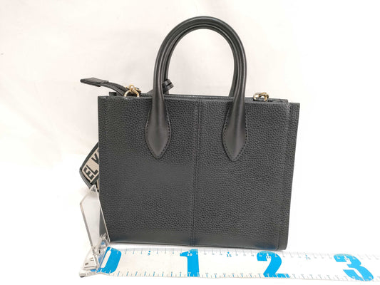 Michael Kors Leather 2-Way Handbag Black Shoulder Bag