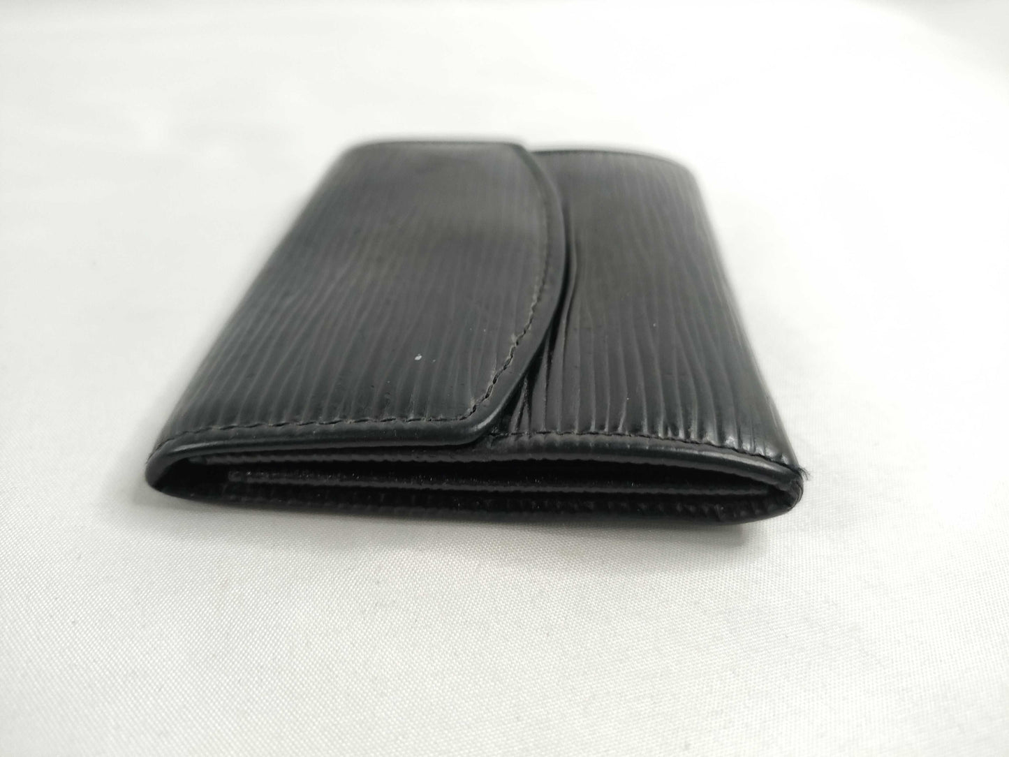 LOUIS VUITTON Epi Card Case, Black, Card Case, Pass Case, Business Card Case