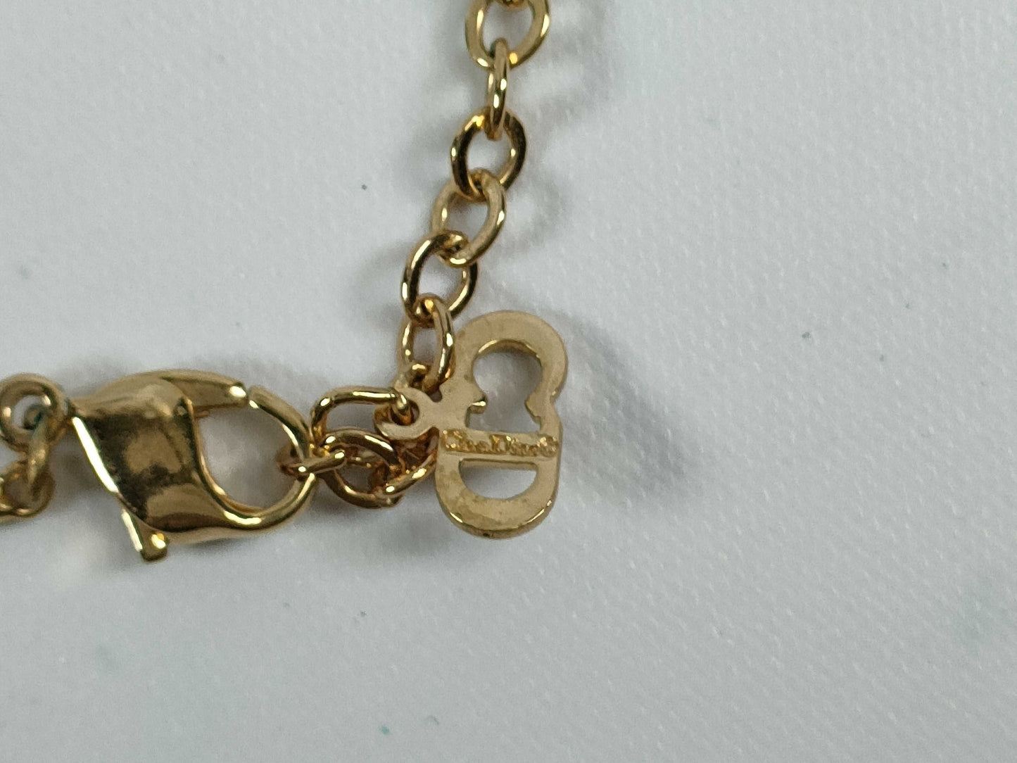 Dior CD Vintage Ball Chain Necklace