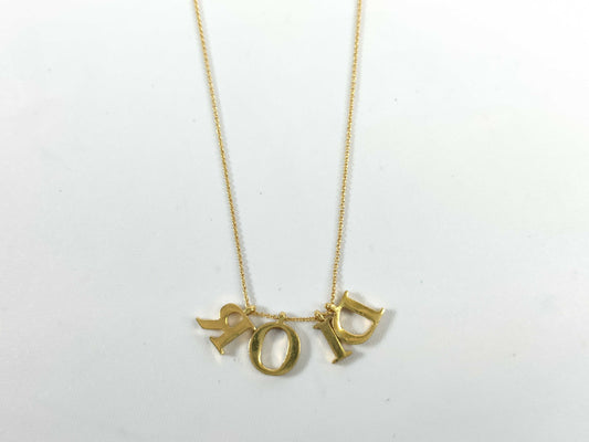Dior Alphabet Logo Necklace
