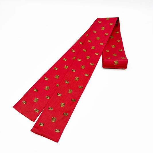 LOUIS VUITTON Bandeau Trunk Pattern Scarf Red Other Accessories