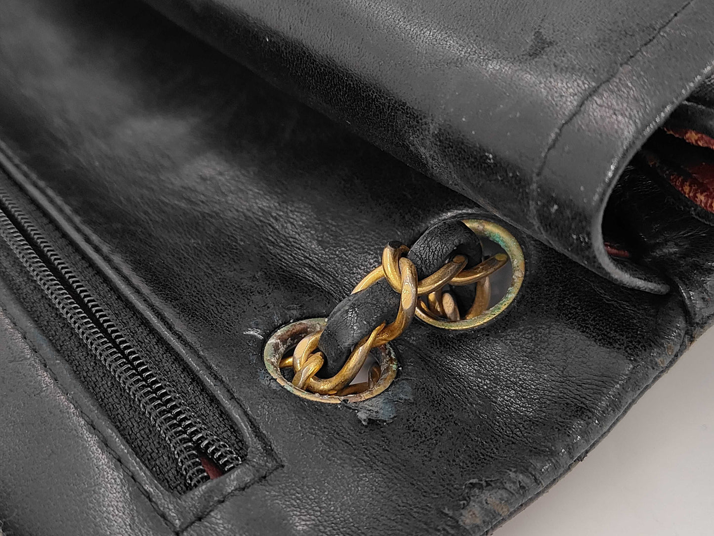 CHANEL Lamb W-Flap 23 No. 1 Seal Shoulder Bag