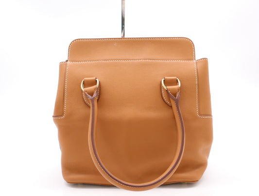 HERMES Toolbox 20 Brown GD Hardware X Stamp 2016 Handbag