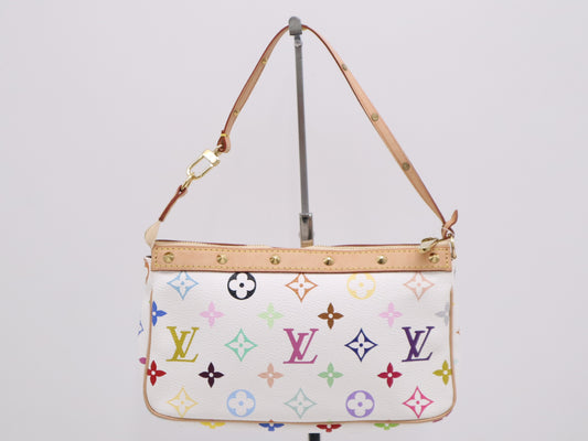 LOUIS VUITTON M92649 Multicolor Pochette Accessoires Blanc Pouch