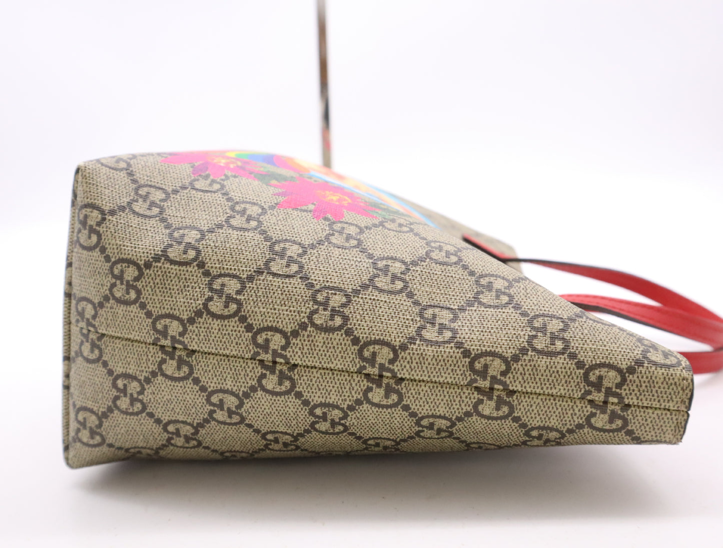 GUCCI 410812 PVC/Leather GG Supreme Children's Mini Handbag