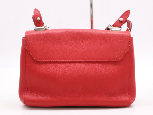 LOUIS VUITTON M51202 Calf Leather Lockme BB Ruby Shoulder Bag