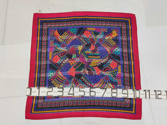 Yves Saint Laurent logo flower pattern stole scarf