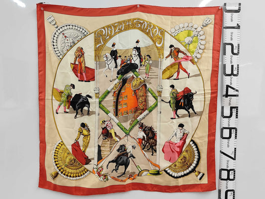 HERMES Carré 90 Plaza de Toros Bullring Scarf