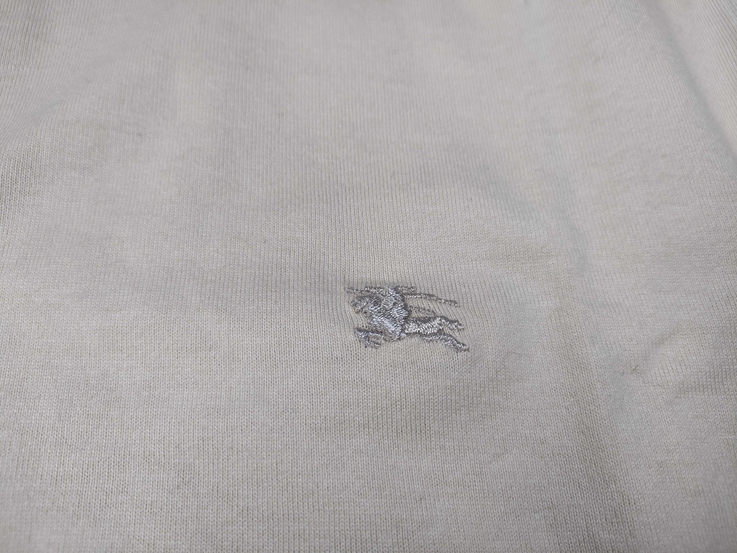 BURBERRY logo embroidered short sleeve T-shirt top