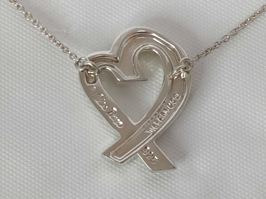 Tiffany & Co. Loving Heart Large Necklace, Paloma Picasso, 925 Sterling Silver