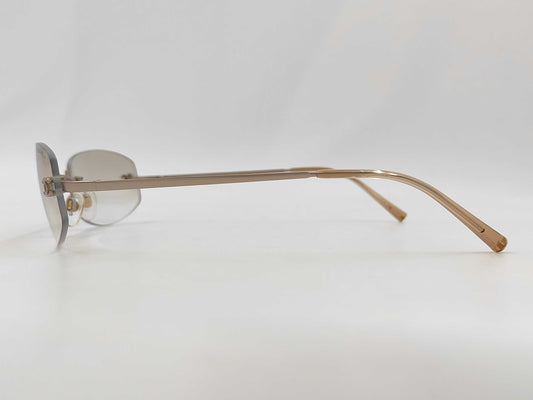 CHANEL Coco Mark Rimless Sunglasses Gray Sunglasses & Glasses