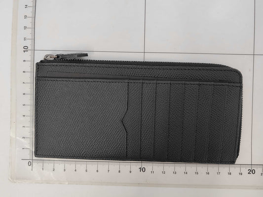 Bonaventura Leather Zip Card Case with Box and Certificate of Authenticity.