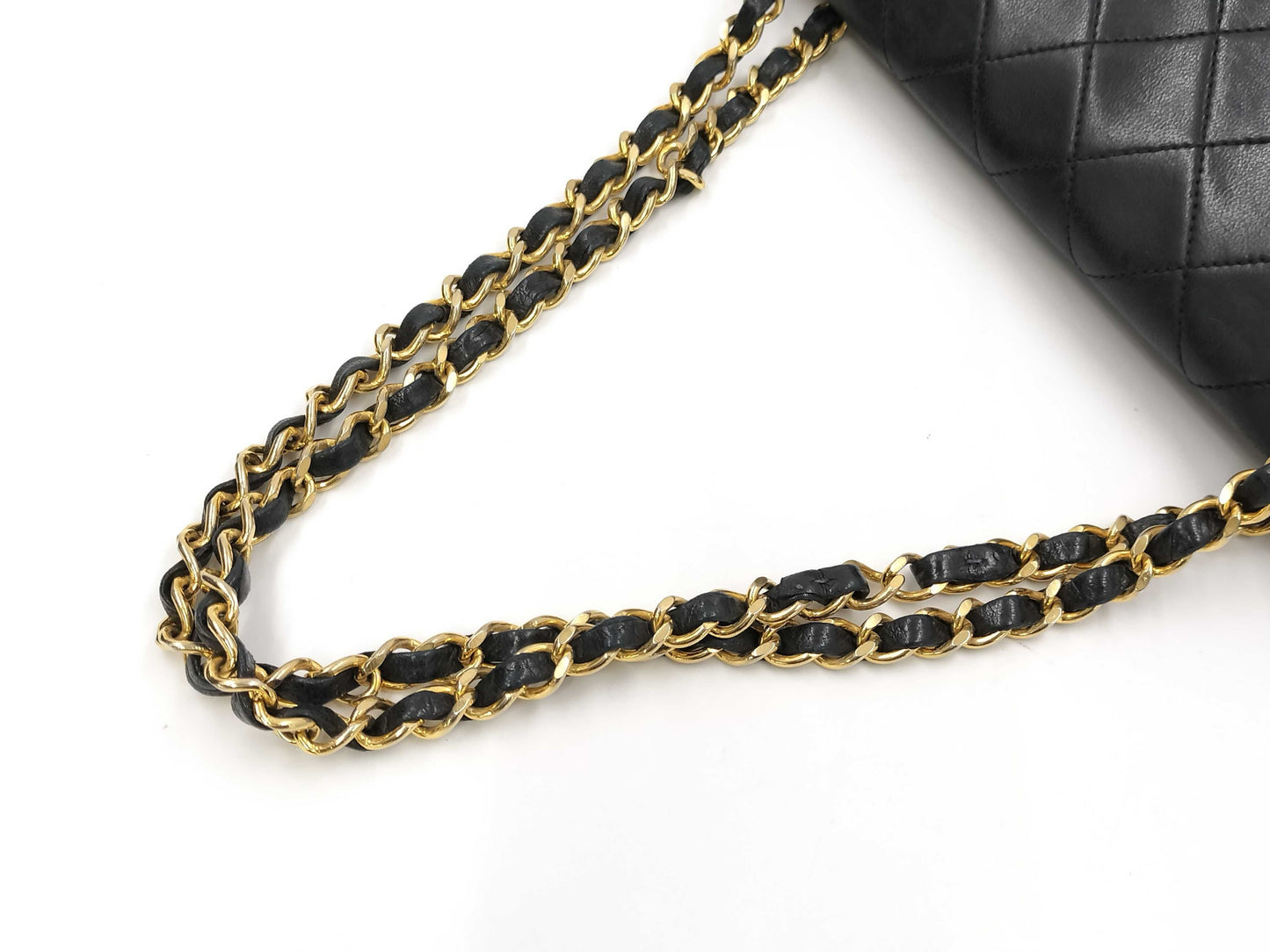 CHANEL Matelasse Chain Shoulder Bag with Sticker and Card