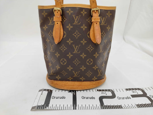 LOUIS VUITTON Louis Vuitton Shoulder Bag Monogram Bucket PM Tote Bag