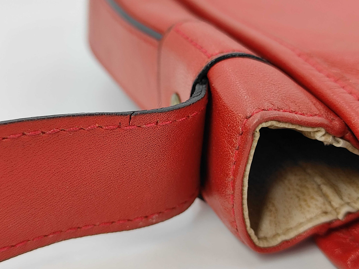 CELINE Leather Shoulder Bag with Carriage Hardware